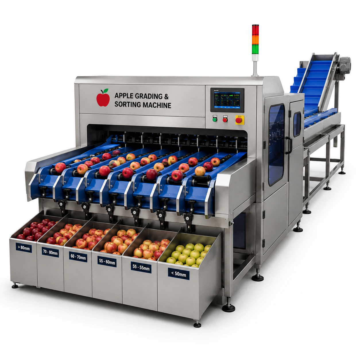 Apple Grading and Sorting Machine