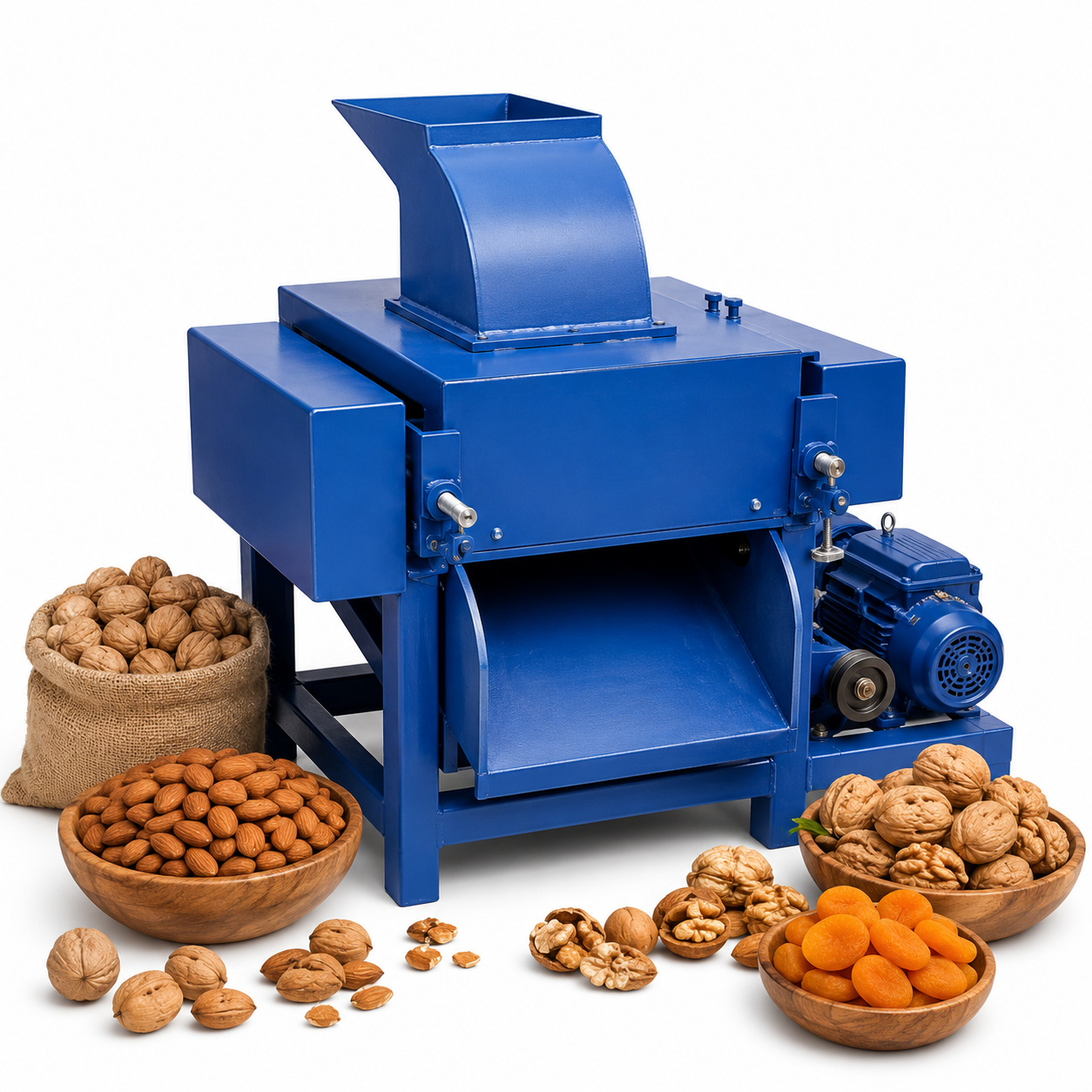 Walnut, Almond & Apricot Cracking Machine