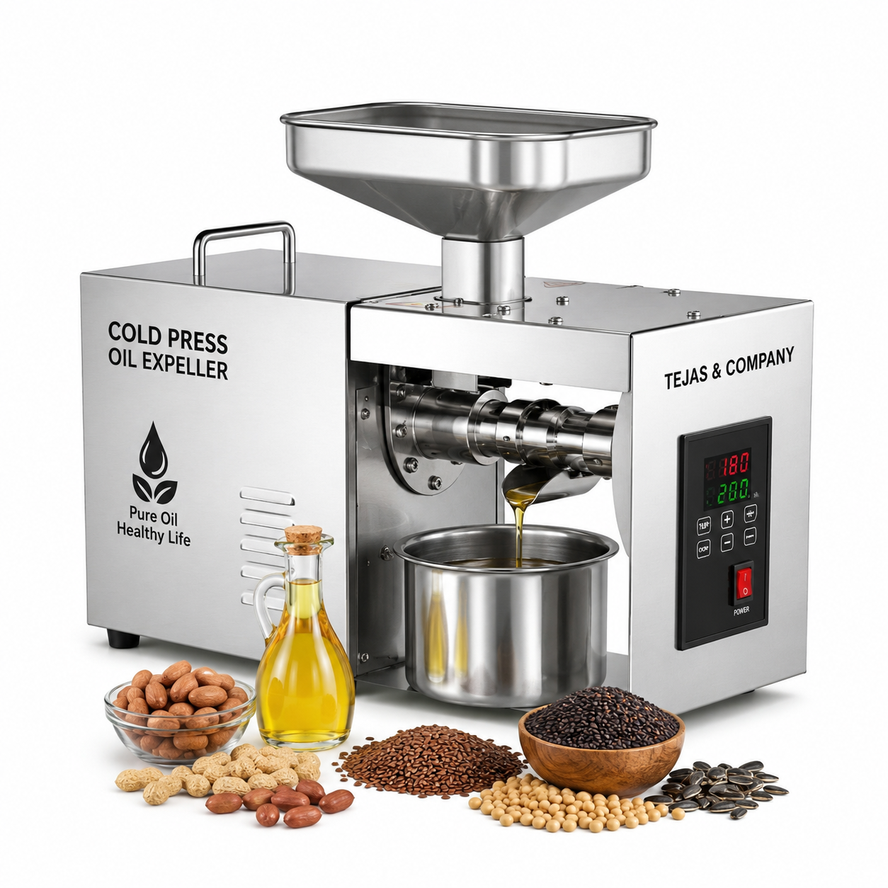 Cold Press Oil Expeller Machine